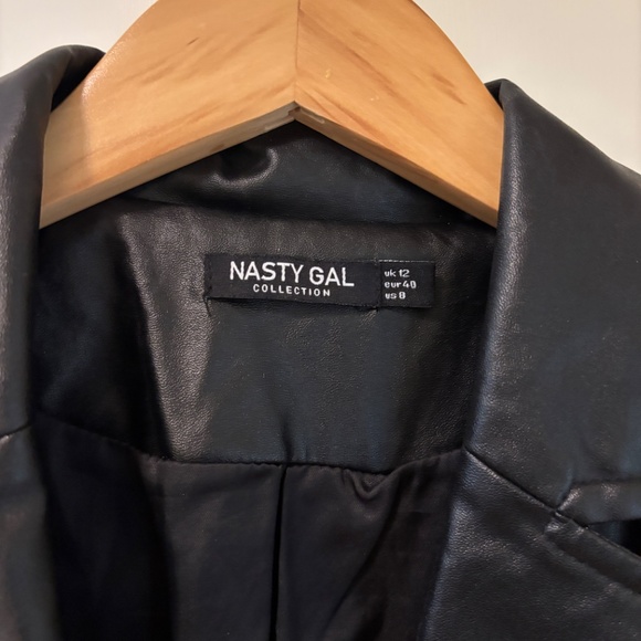 Nasty Gal Leather Jacket - Picture 2 of 4